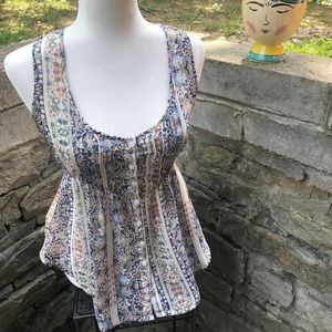 🌙 6/$30 Rainbow colored tank blouse